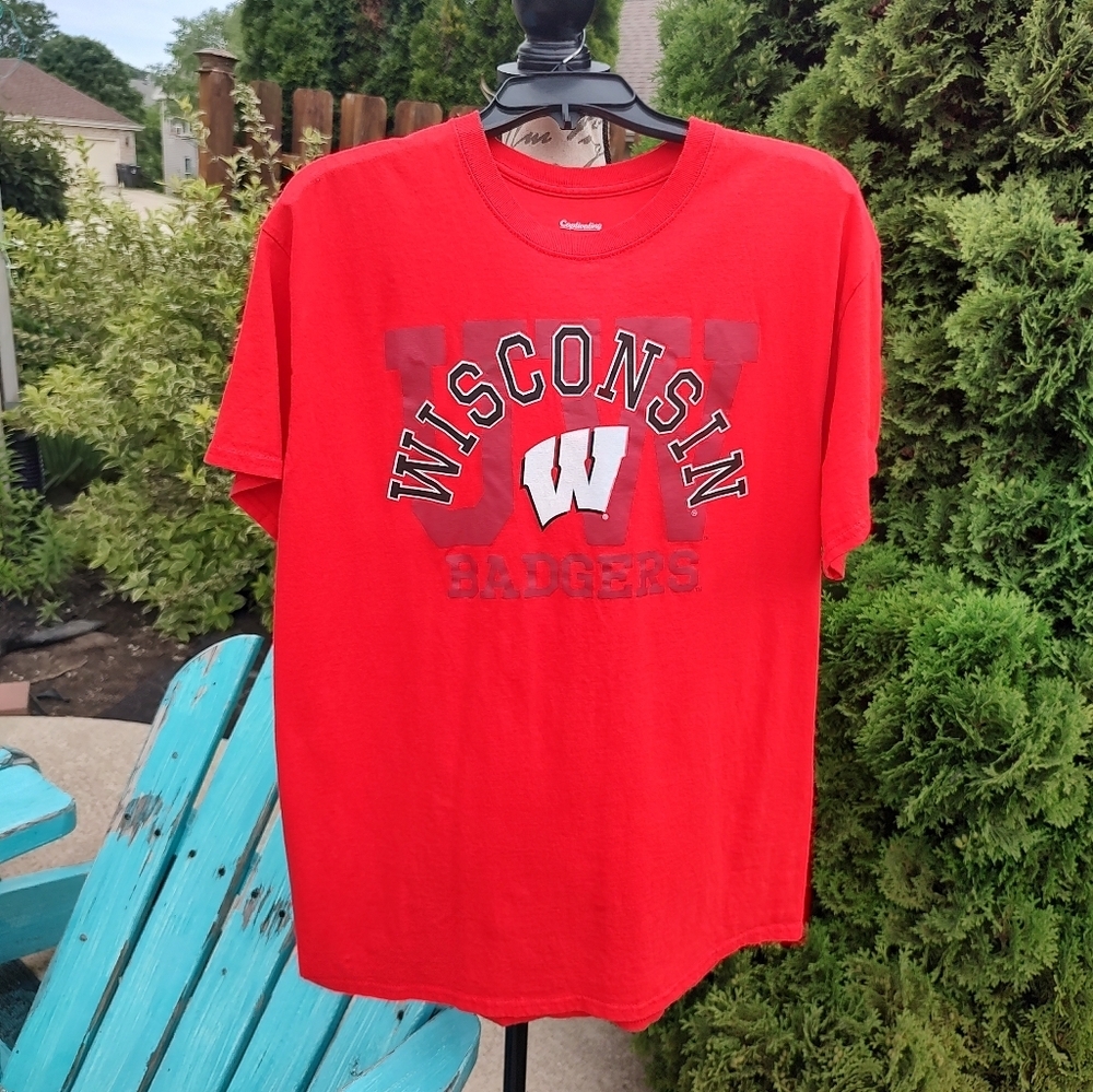 💥 3/$20 Captivating Large Wisconsin Badgers T-Shirt! - Picture 7 of 9